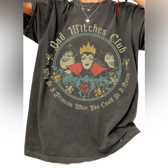 NEW Disney Halloween Villains T-shirt Women’s Large Queen Park Shirt Not So - Picture 1 of 7